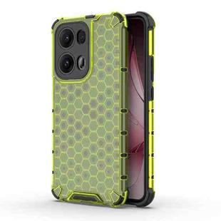 For OPPO Reno13 Pro 5G Global Honeycomb Shockproof Phone Case(Green)