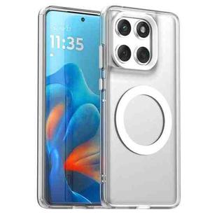 For Motorola Edge 60 Fusion Candy Magsafe PC Hybrid TPU Phone Case(White)