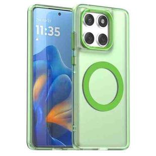 For Motorola Edge 60 Fusion Candy Magsafe PC Hybrid TPU Phone Case(Green)