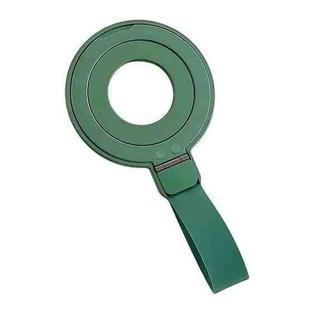 Metal Magsafe Magnetic Ring Silicone Band Phone Holder(Green)