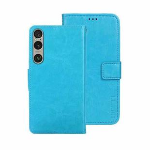 For Sony Xperia 1 VI idewei Crazy Horse Texture Leather Phone Case(Sky Blue)