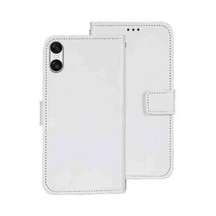 For Sony Xperia 10 VI idewei Crazy Horse Texture Leather Phone Case(White)