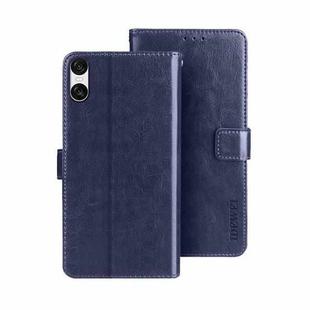 For Sony Xperia 10 VI idewei Crazy Horse Texture Leather Phone Case(Blue)