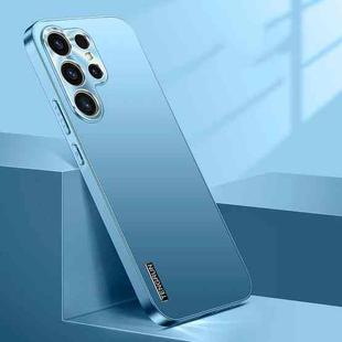 For Samsung Galaxy S25 Ultra 5G Streamer Series Micro Frosted Metal Paint PC Phone Case(Sierra Blue)
