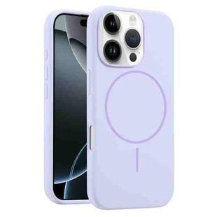 For iPhone 16 Pro Liquid Silicone MagSafe Phone Case(Lilac)