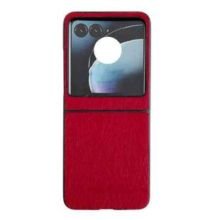 For Motorola Razr 40 Ultra Plush Full Coverage Phone Case(Red)