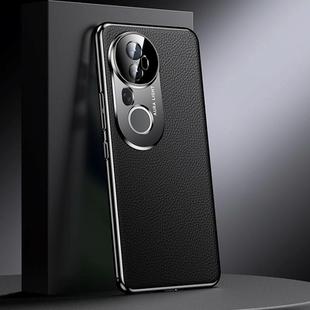 For vivo S20 Pro Genuine Leather PC Phone Case(Black)