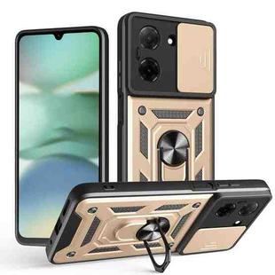 For Redmi A5 4G 171.7mm Sliding Camera Cover Design TPU+PC Phone Case(Gold)