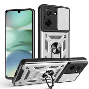 For Redmi A5 4G 173.3mm Sliding Camera Cover Design TPU+PC Phone Case(Silver)