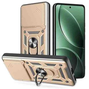 For Redmi K80 5G Sliding Camera Cover Design TPU+PC Phone Case(Gold)