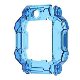 For Xiaotiancai Z7S Half Coverage Hollow TPU Watch Protective Case(Transparent Blue)