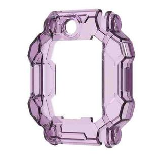 For Xiaotiancai Z7S Half Coverage Hollow TPU Watch Protective Case(Transparent Purple)