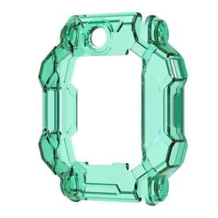 For Xiaotiancai Z7S Half Coverage Hollow TPU Watch Protective Case(Transparent Green)