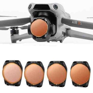 For DJI Air 3S Sunnylife Camera Lens Filter, Filter:4 in 1 ND8-64PL