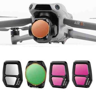 For DJI Air 3S Sunnylife Camera Lens Filter, Filter:4 in 1 UV CPL ND32 ND64