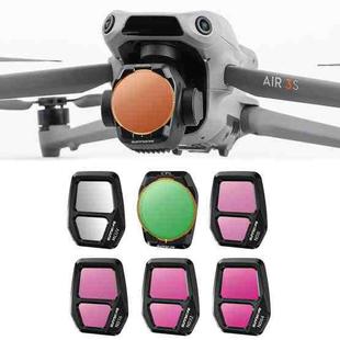 For DJI Air 3S Sunnylife Camera Lens Filter, Filter:6 in 1 UV CPL ND8-64