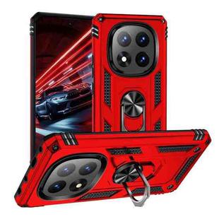 For Redmi Note 14 Pro 5G Shockproof TPU + PC Phone Case with Holder(Red)