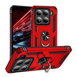 For Xiaomi 15 Shockproof TPU + PC Phone Case with Holder(Red)
