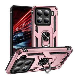 For Xiaomi 15 Shockproof TPU + PC Phone Case with Holder(Rose Gold)