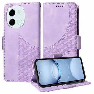 For Tecno Spark 30 5G / Pova 6 Neo 5G Embossed Rhombus Starry Leather Phone Case(Purple)