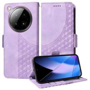 For Infinix Zero 40 4G / 5G Embossed Rhombus Starry Leather Phone Case(Purple)