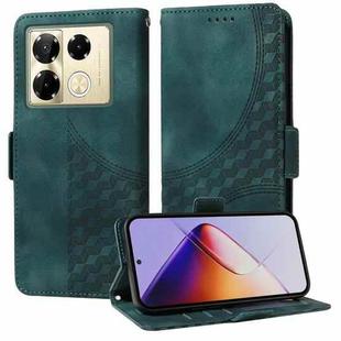 For Infinix Note 40 Pro 4G / 5G / Note 40 Pro+ Embossed Rhombus Starry Leather Phone Case(Green)