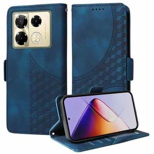 For Infinix Note 40 Pro 4G / 5G / Note 40 Pro+ Embossed Rhombus Starry Leather Phone Case(Blue)