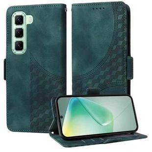 For Infinix Hot 50 5G Embossed Rhombus Starry Leather Phone Case(Green)