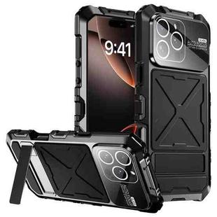 For iPhone 16 Pro Max Life Waterproof Dustproof Shockproof Phone Case(Black)