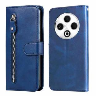 For Tecno Spark 30 4G Fashion Calf Texture Zipper Leather Phone Case(Blue)