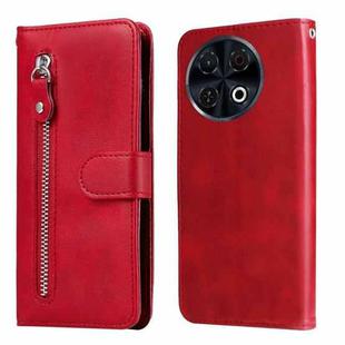 For Tecno Spark 30 Pro 4G Fashion Calf Texture Zipper Leather Phone Case(Red)