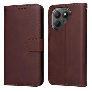 For Tecno Pova 7 5G Classic Calf Texture Flip Leather Phone Case(Brown)