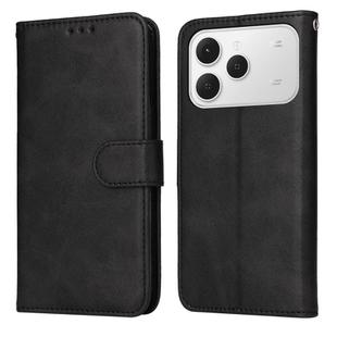 For Tecno Spark 40 4G Classic Calf Texture Flip Leather Phone Case(Black)