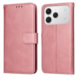 For Tecno Spark 40 4G Classic Calf Texture Flip Leather Phone Case(Rose Gold)