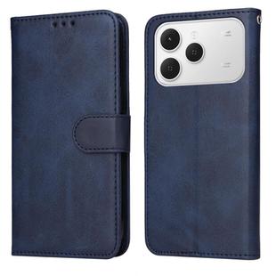 For Tecno Spark 40 4G Classic Calf Texture Flip Leather Phone Case(Blue)