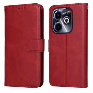 For Infinix Hot 40i Classic Calf Texture Flip Leather Phone Case(Red)