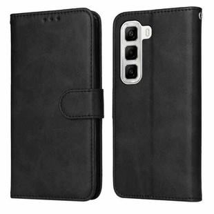 For Infinix Hot 50 4G Classic Calf Texture Flip Leather Phone Case(Black)