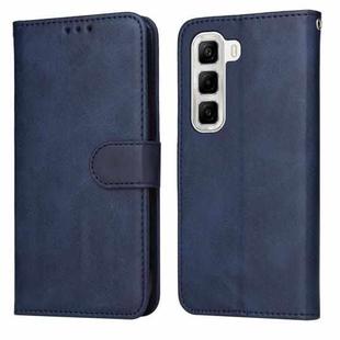 For Infinix Hot 50 4G Classic Calf Texture Flip Leather Phone Case(Blue)