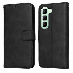 For Infinix Hot 50 5G Classic Calf Texture Flip Leather Phone Case(Black)