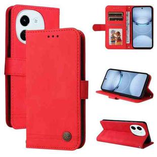 For Tecno Spark 30 5G / Pova 6 Neo 5G Skin Feel Life Tree Metal Button Leather Phone Case(Red)