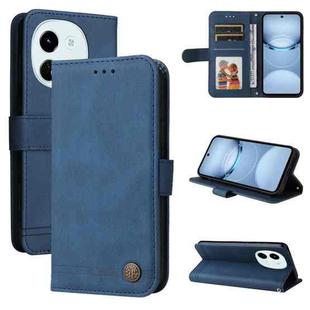 For Tecno Spark 30 5G / Pova 6 Neo 5G Skin Feel Life Tree Metal Button Leather Phone Case(Blue)