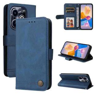 For Infinix Hot 40i Skin Feel Life Tree Metal Button Leather Phone Case(Blue)