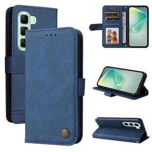 For Infinix Hot 50 5G Skin Feel Life Tree Metal Button Leather Phone Case(Blue)