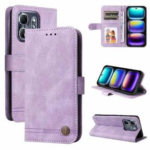 For Infinix Hot 50i / Smart 9 Skin Feel Life Tree Metal Button Leather Phone Case(Purple)