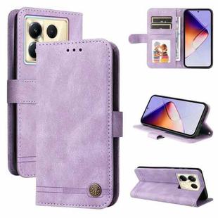 For Infinix Note 40 5G Skin Feel Life Tree Metal Button Leather Phone Case(Purple)