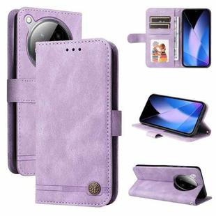 For Infinix Zero 40 4G / 5G Skin Feel Life Tree Metal Button Leather Phone Case(Purple)