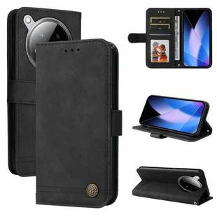 For Infinix Zero 40 4G / 5G Skin Feel Life Tree Metal Button Leather Phone Case(Black)