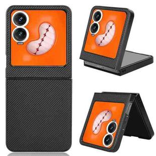 For Infinix Zero Flip PU Leather PC Phone Case(Black)