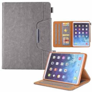 For iPad mini 6 / mini 2024 Hardware Buckle Smart Leather Tablet Case(Grey)