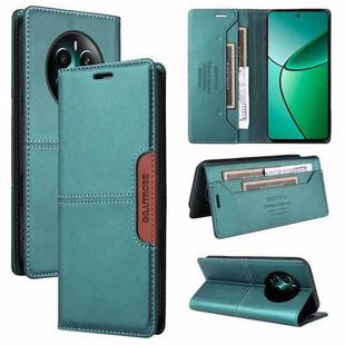 For Realme 12+ GQUTROBE G01 RFID Anti-theft Leather Phone Case(Green)